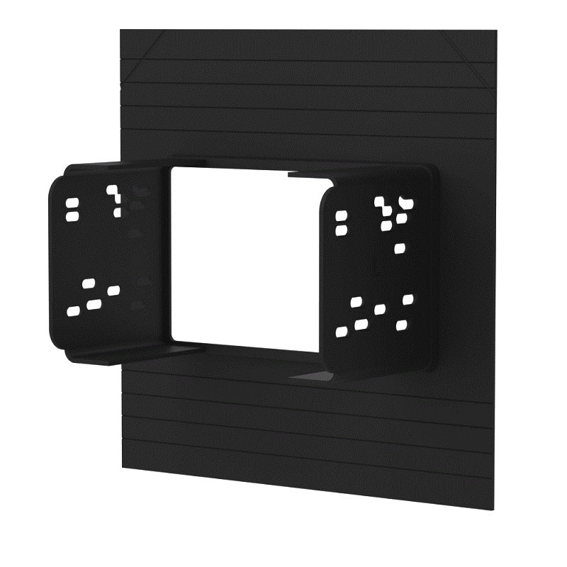 FITTING KIT UNIVERSAL RADIO DASH KIT DOUBLE DIN HOLE (BLACK)