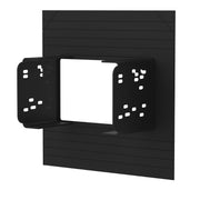 FITTING KIT UNIVERSAL RADIO DASH KIT DOUBLE DIN HOLE (BLACK)