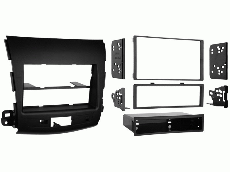 FITTING KIT MITSUBISHI OUTLANDER 2005 - 2013 DIN & DOUBLE DIN (TEXTURED BLACK)