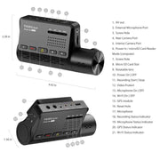 VIOFO DASHCAM A139-2CH FRONT 2K 1440 + 1080P REAR