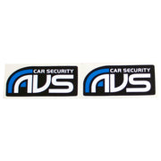 SET OF TWO AVS WINDOW STICKERS