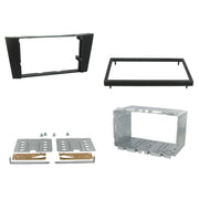 FITTING KIT MERCEDES E CLASS , CLS 2002 - 2010 DOUBLE DIN (WITH CAGE) (BLACK)