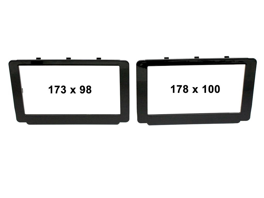FITTING KIT TOYOTA HILUX FRAMES 2015 - 2018 DOUBLE DIN (GLOSS BLACK)