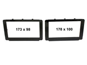 FITTING KIT TOYOTA HILUX FRAMES 2015 - 2018 DOUBLE DIN (GLOSS BLACK)
