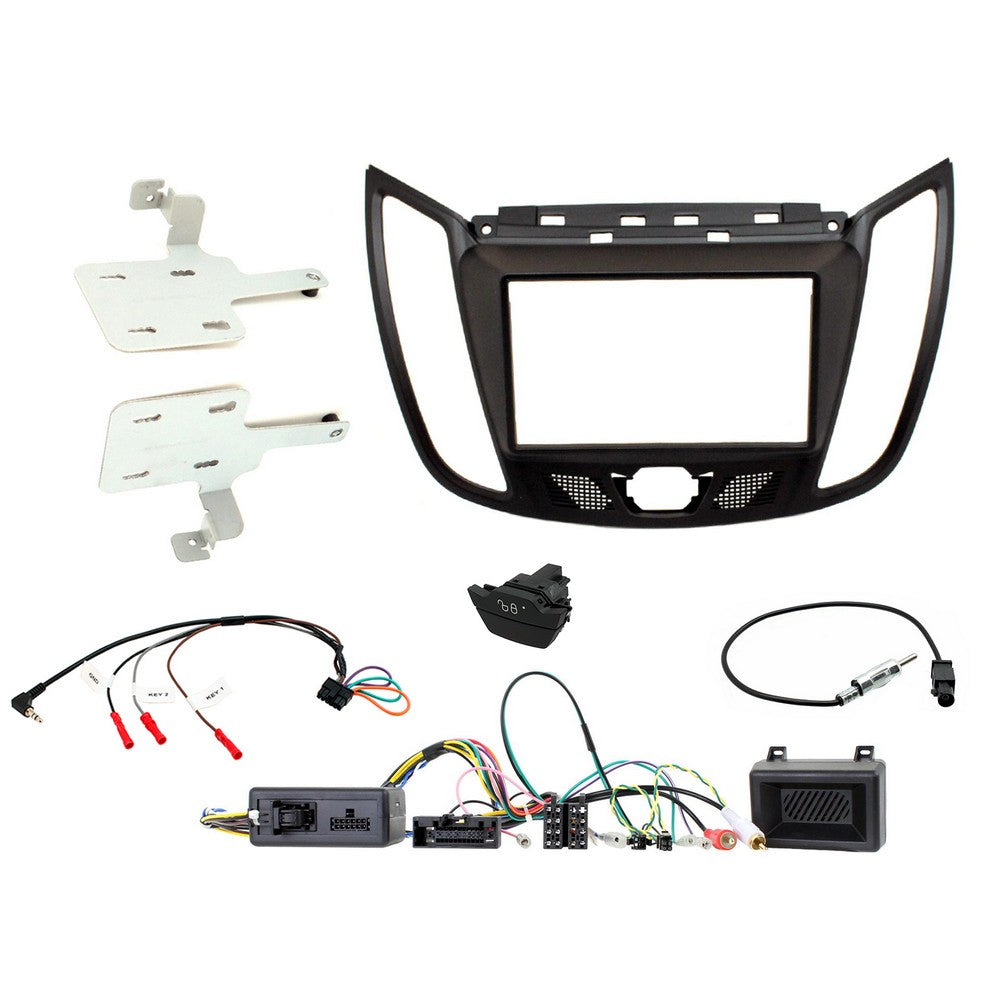 FITTING KIT FORD KUGA 2013 - 2019 DOUBLE DIN (BLACK) COMPLETE KIT