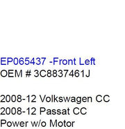 Volkswagen    Window Regulator