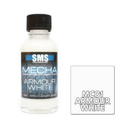 SMS AIRBRUSH PAINT ACRYLIC LACQUER MECHA ARMOUR WHITE 30ML