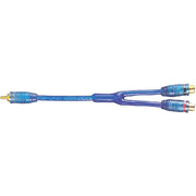RCA ADAPTER MALE TO 2 FEMALE