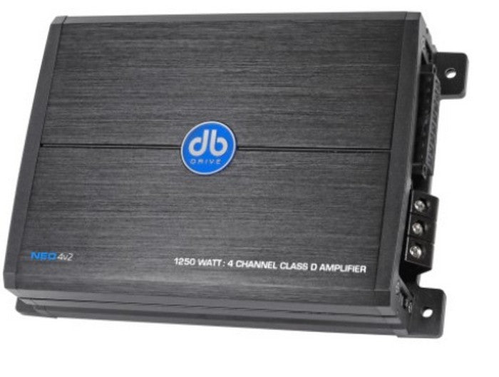 DB DRIVE AMP NEOv2 4CH - 125W RMS X 4 @ 4 OHM / 250W RMS X 4 @ 2OHM