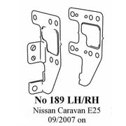 RADIO BRACKETS NISSAN CARAVAN E25  09/2007 ON SIDE BRACKETS