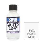 SMS AIRBRUSH PAINT ACRYLIC LACQUER AUTO COLOUR GLACIER WHITE 30ML