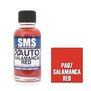 SMS AIRBRUSH PAINT ACRYLIC LACQUER AUTO COLOUR SALAMANCA RED 30ML