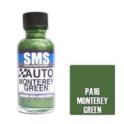 SMS AIRBRUSH PAINT ACRYLIC LACQUER AUTO COLOUR MONTEREY GREEN 30ML