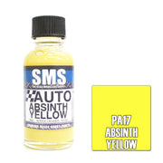 SMS AIRBRUSH PAINT ACRYLIC LACQUER AUTO COLOUR ABSINTH YELLOW 30ML