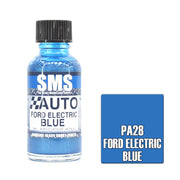 SMS AIRBRUSH PAINT ACRYLIC LACQUER AUTO COLOUR FORD ELECTRIC BLUE 30ML