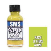 SMS AIRBRUSH PAINT ACRYLIC LACQUER AUTO COLOUR LETTUCE ALONE 30ML