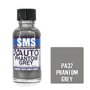 SMS AIRBRUSH PAINT ACRYLIC LACQUER AUTO COLOUR PHANTOM GREY 30ML