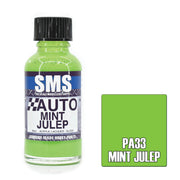 SMS AIRBRUSH PAINT ACRYLIC LACQUER AUTO COLOUR MINT JULEP 30ML