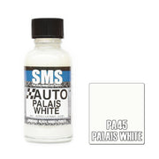 SMS AIRBRUSH PAINT ACRYLIC LACQUER AUTO COLOUR PALAIS WHITE 30ML