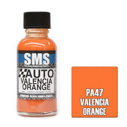 SMS AIRBRUSH PAINT ACRYLIC LACQUER AUTO COLOUR VALENCIA ORANGE 30ML