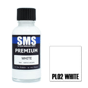SMS AIRBRUSH PAINT ACRYLIC LACQUER PREMIUM WHITE 30ML