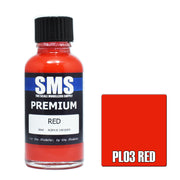 SMS AIRBRUSH PAINT ACRYLIC LACQUER PREMIUM RED 30ML