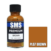 SMS AIRBRUSH PAINT ACRYLIC LACQUER PREMIUM BROWN 30ML
