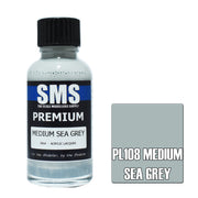 SMS AIRBRUSH PAINT ACRYLIC LACQUER PREMIUM MEDIUM SEA GREY 30ML
