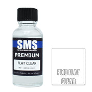 SMS AIRBRUSH PAINT ACRYLIC LACQUER PREMIUM FLAT CLEAR 30ML
