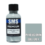 SMS AIRBRUSH PAINT ACRYLIC LACQUER PREMIUM US DARK GULL GREY 30ML