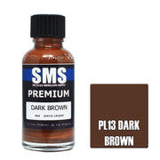 SMS AIRBRUSH PAINT ACRYLIC LACQUER PREMIUM DARK BROWN 30ML