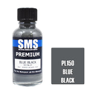 SMS AIRBRUSH PAINT ACRYLIC LACQUER PREMIUM BLUE BLACK SCC NO.14  30ML