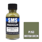 SMS AIRBRUSH PAINT ACRYLIC LACQUER PREMIUM BRITISH GREEN SCC NO.7 30ML