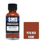 SMS AIRBRUSH PAINT ACRYLIC LACQUER PREMIUM RED OXIDE 30ML