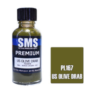 SMS AIRBRUSH PAINT ACRYLIC LACQUER PREMIUM US OLIVE DRAB 30ML