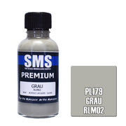SMS AIRBRUSH PAINT ACRYLIC LACQUER PREMIUM GRAU RLM02 30ML