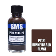 SMS AIRBRUSH PAINT ACRYLIC LACQUER PREMIUM DUNKELBRAUN RLM61 30ML
