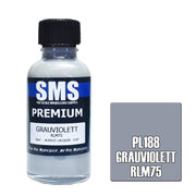 SMS AIRBRUSH PAINT ACRYLIC LACQUER PREMIUM GRAUVIOLETT RLM75 30ML
