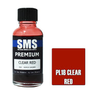 SMS AIRBRUSH PAINT ACRYLIC LACQUER PREMIUM CLEAR RED 30ML
