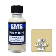 SMS AIRBRUSH PAINT ACRYLIC LACQUER PREMIUM SANDGELB RLM79 30ML