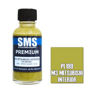 SMS AIRBRUSH PAINT ACRYLIC LACQUER PREMIUM M3 MITSUBISHI INTERIOR 30ML