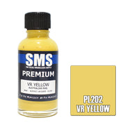 SMS AIRBRUSH PAINT ACRYLIC LACQUER PREMIUM VR YELLOW 30ML