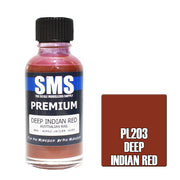 SMS AIRBRUSH PAINT ACRYLIC LACQUER PREMIUM DEEP INDIAN RED 30ML