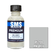 SMS AIRBRUSH PAINT ACRYLIC LACQUER PREMIUM AN GREY 30ML
