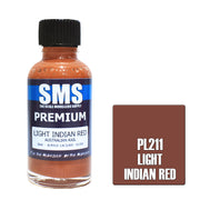SMS AIRBRUSH PAINT ACRYLIC LACQUER PREMIUM LIGHT INDIAN RED 30ML