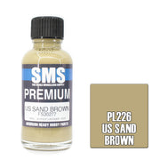 SMS AIRBRUSH PAINT ACRYLIC LACQUER PREMIUM US SAND BROWN 30ML