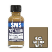 SMS AIRBRUSH PAINT ACRYLIC LACQUER PREMIUM RAF DARK EARTH 30ML