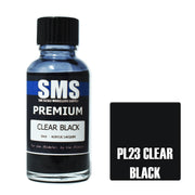 SMS AIRBRUSH PAINT ACRYLIC LACQUER PREMIUM CLEAR BLACK 30ML