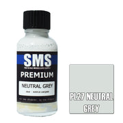 SMS AIRBRUSH PAINT ACRYLIC LACQUER PREMIUM NEUTRAL GREY 30ML