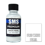 SMS AIRBRUSH PAINT ACRYLIC LACQUER PREMIUM WHITE PEARL 30ML